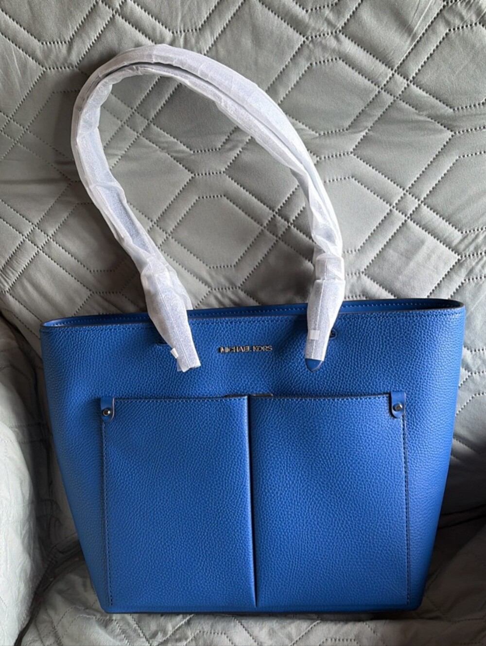 NWOT Michael Kors Jet Set tote, medium, Galaxy Blue.